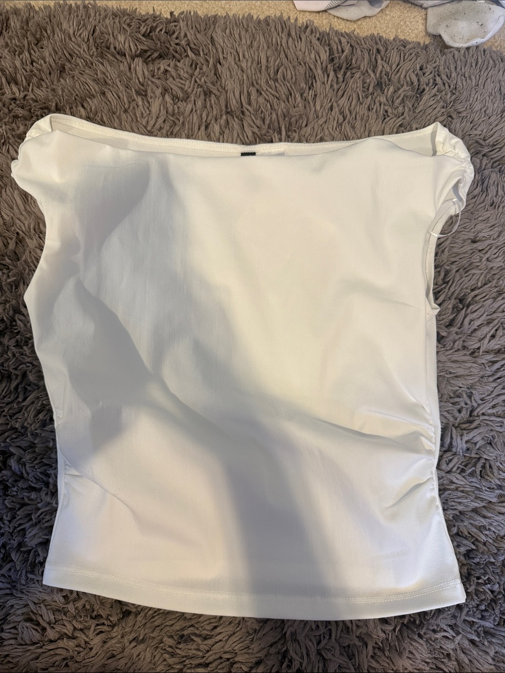 H&M White off the shoulder Tank Top